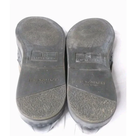 Vintage Bruno Magli Oliverio Wingtip Shoes Sport Slip-On Black Leather 10 M Bruno Magli Black Wingtip Dress Shoes for Men for sale | eBay main image 3